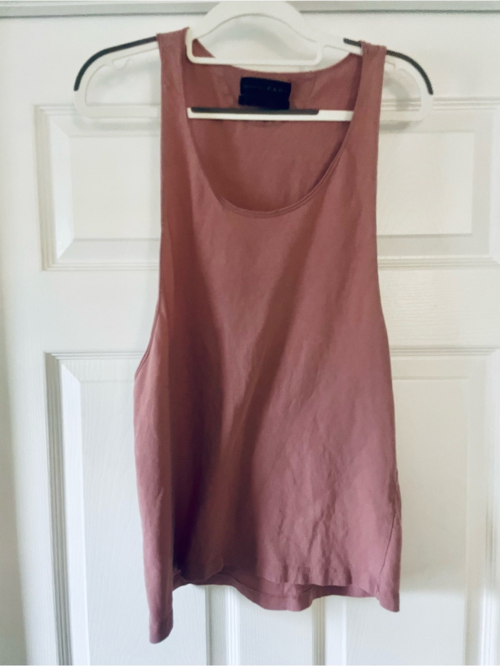 Zara Mauve Scoop Neck Tank Top gym training athleisure - Picture 2 of 7